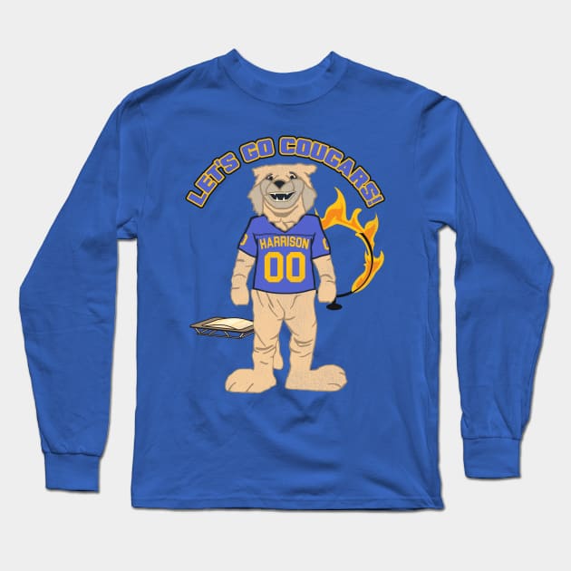 Old School Harrison University Cougars Long Sleeve T-Shirt by darklordpug